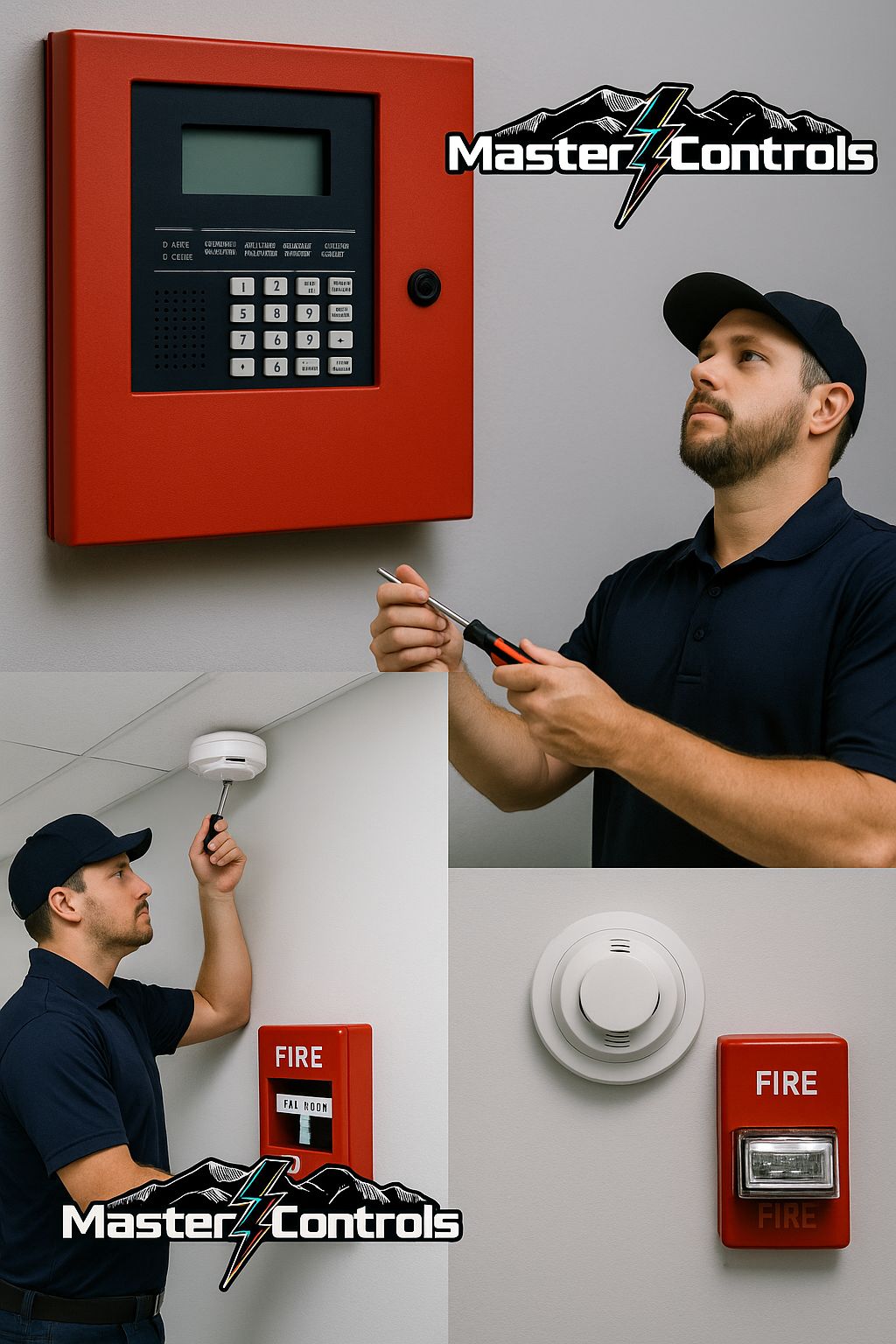 Fire alarm troubleshooting by master controls